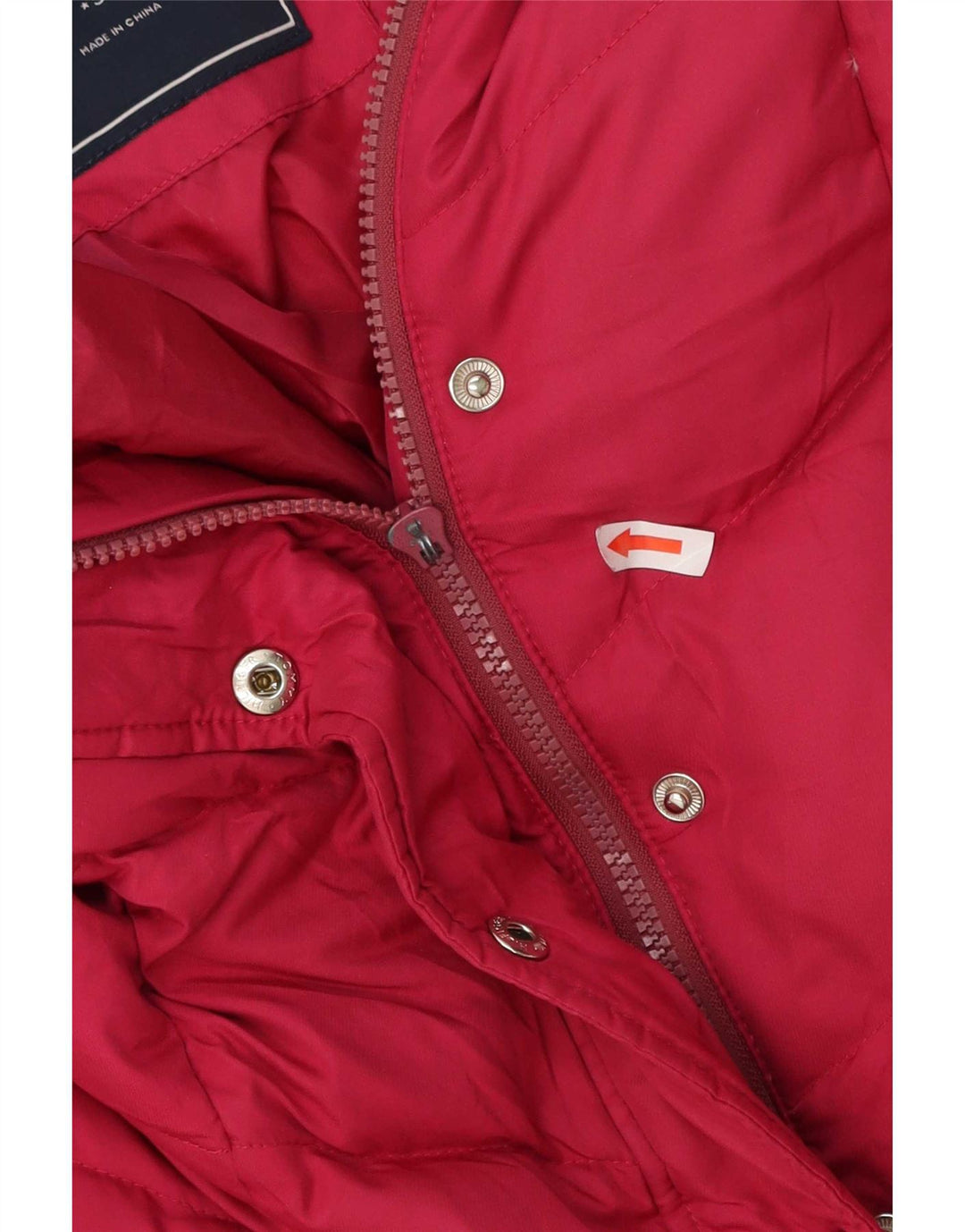 Tommy Hilfiger, polstret hættejakke til kvinder UK 10 Small Pink Polyester