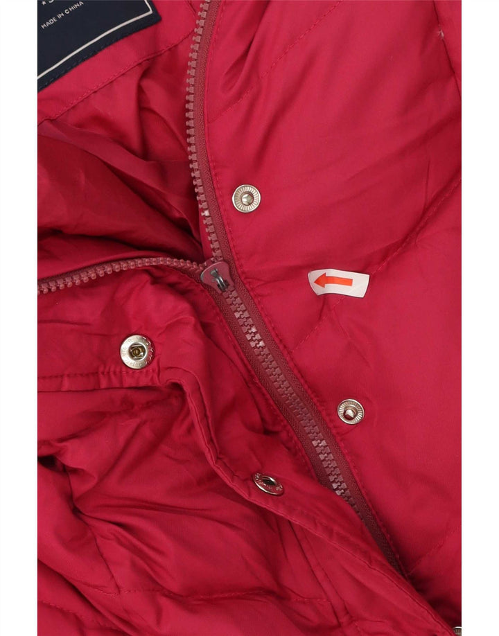 Tommy Hilfiger, polstret hættejakke til kvinder UK 10 Small Pink Polyester