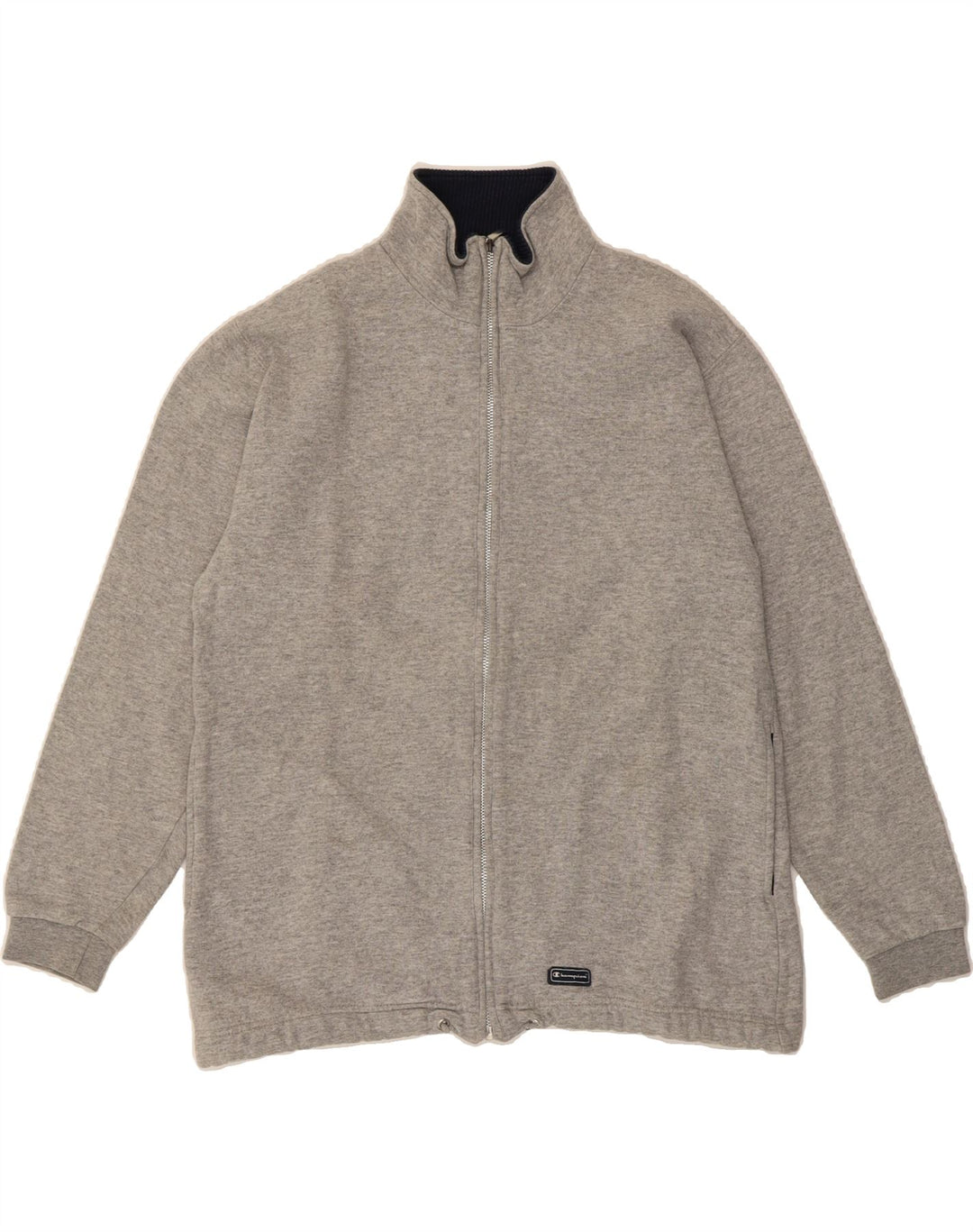 CHAMPION Mens Cardigan Sweater Large Grey Cotton Vintage Champion and Second-Hand Champion from Messina Hembry 