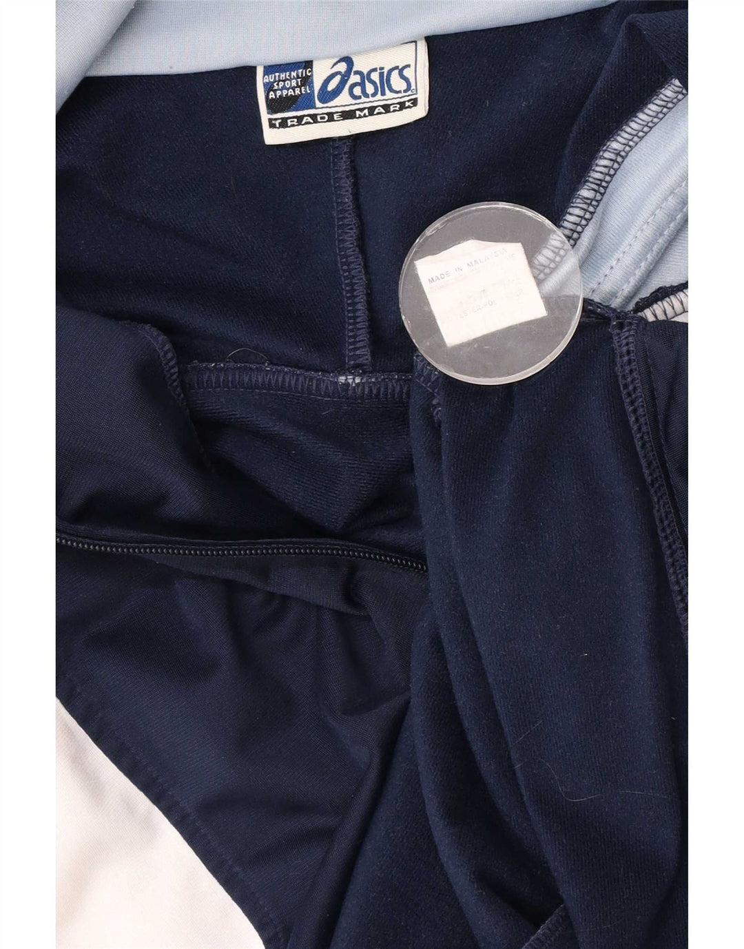 Asics Træningsdragt til mænd Topjakke Medium Marineblå Colourblock Polyester