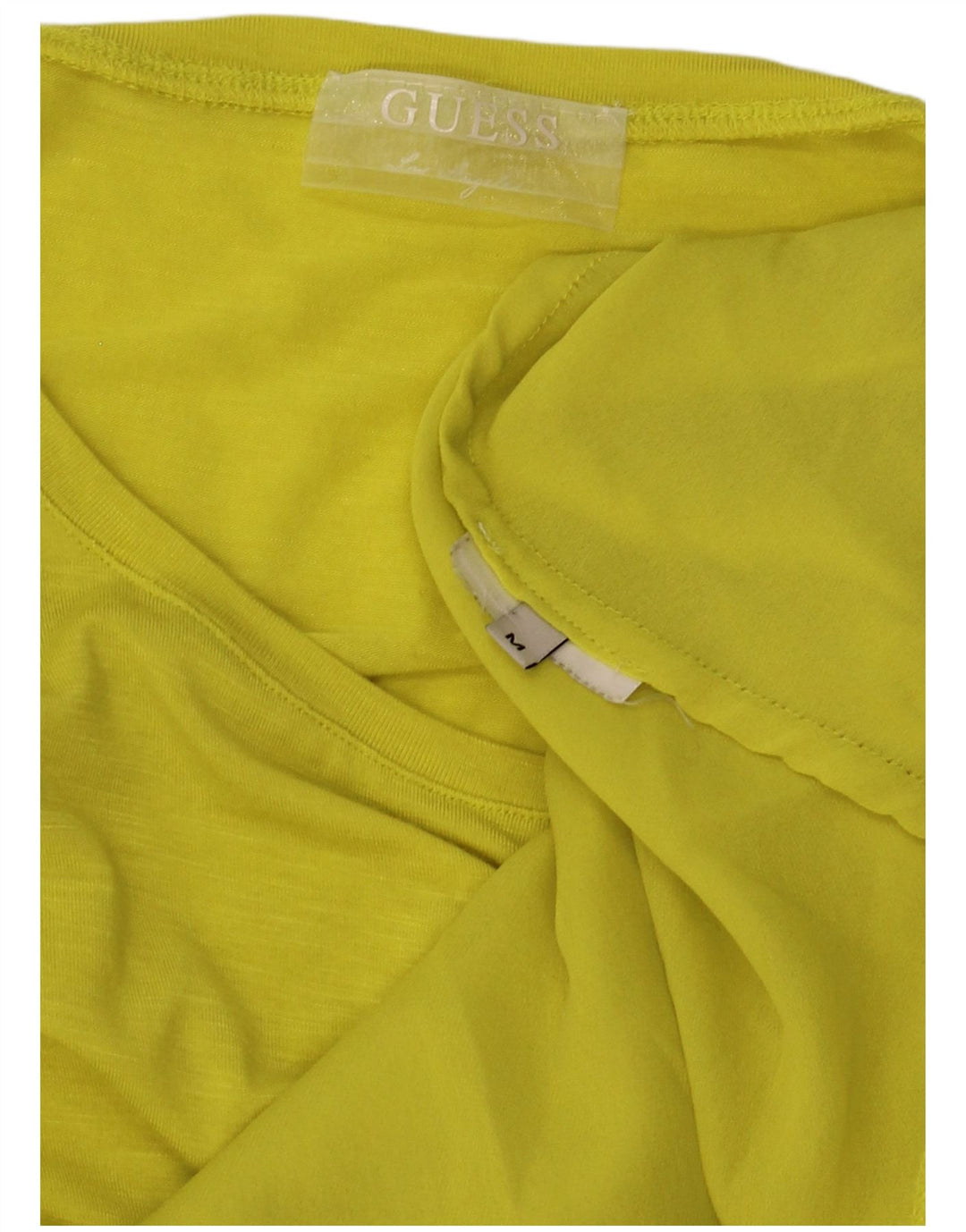 Guess Dame Ærmeløs Tunika Kjole UK 14 Medium Gul
