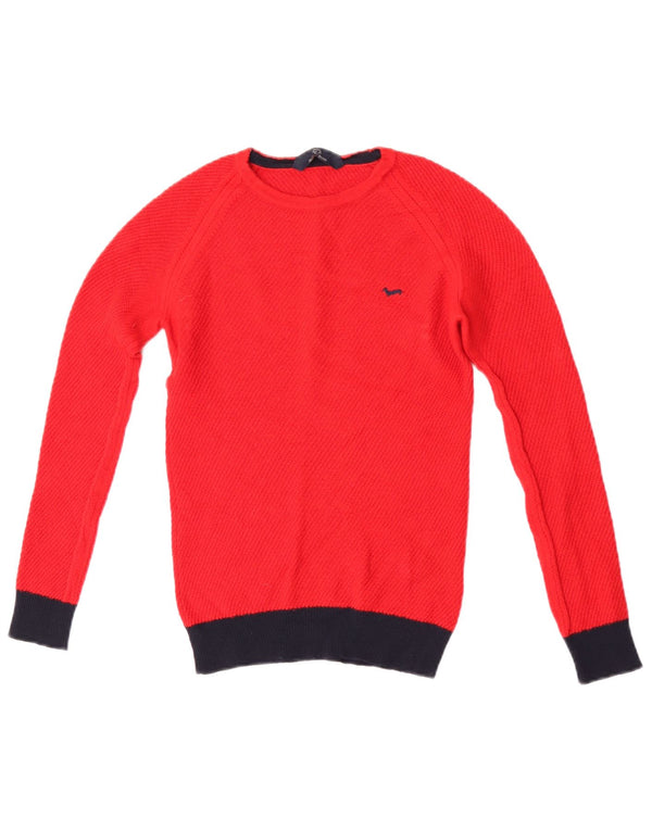 Harmont & Blaine dametrøjetrøje med rund hals, UK 4 XS rød uld