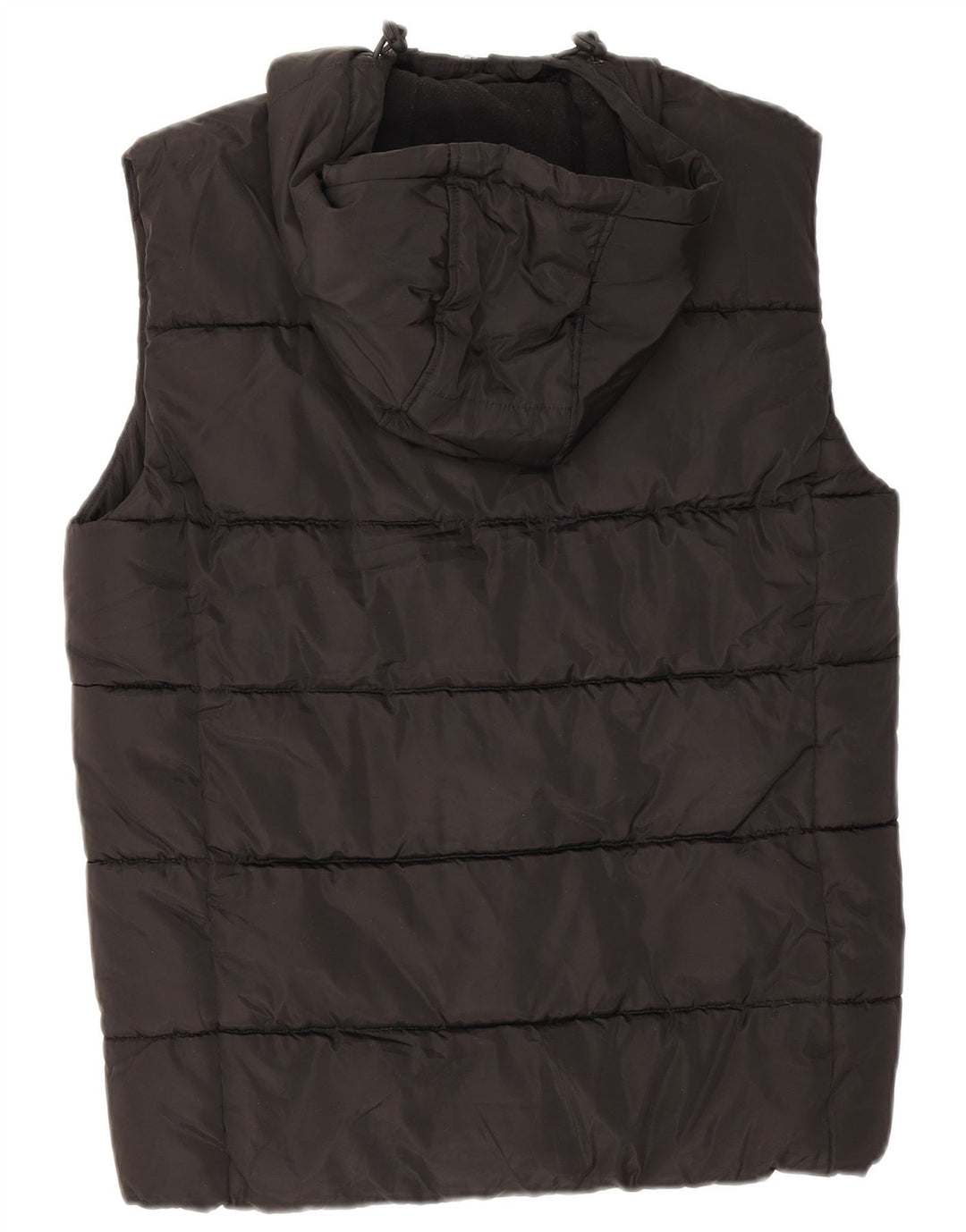 Superdry Herre hætte polstret Gilet UK 36 lille sort polyester