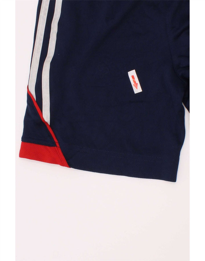 Adidas Boys Sports Shorts 5-6 år Navy Blue Colourblock Polyester