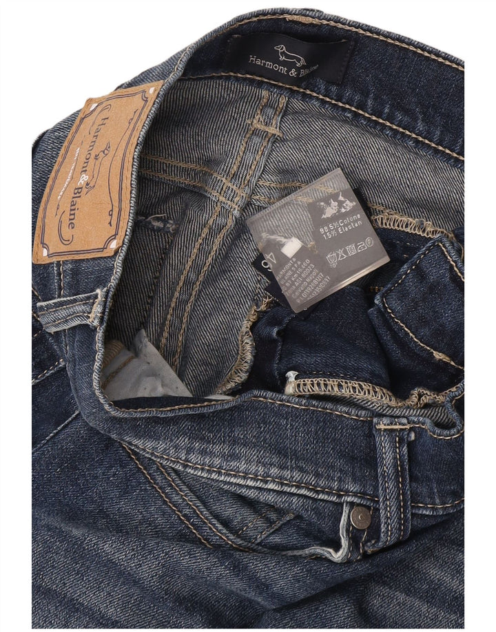 Harmont & Blaine Dame Slim Jeans IT 46 Large W34 L33 Blå Bomuld
