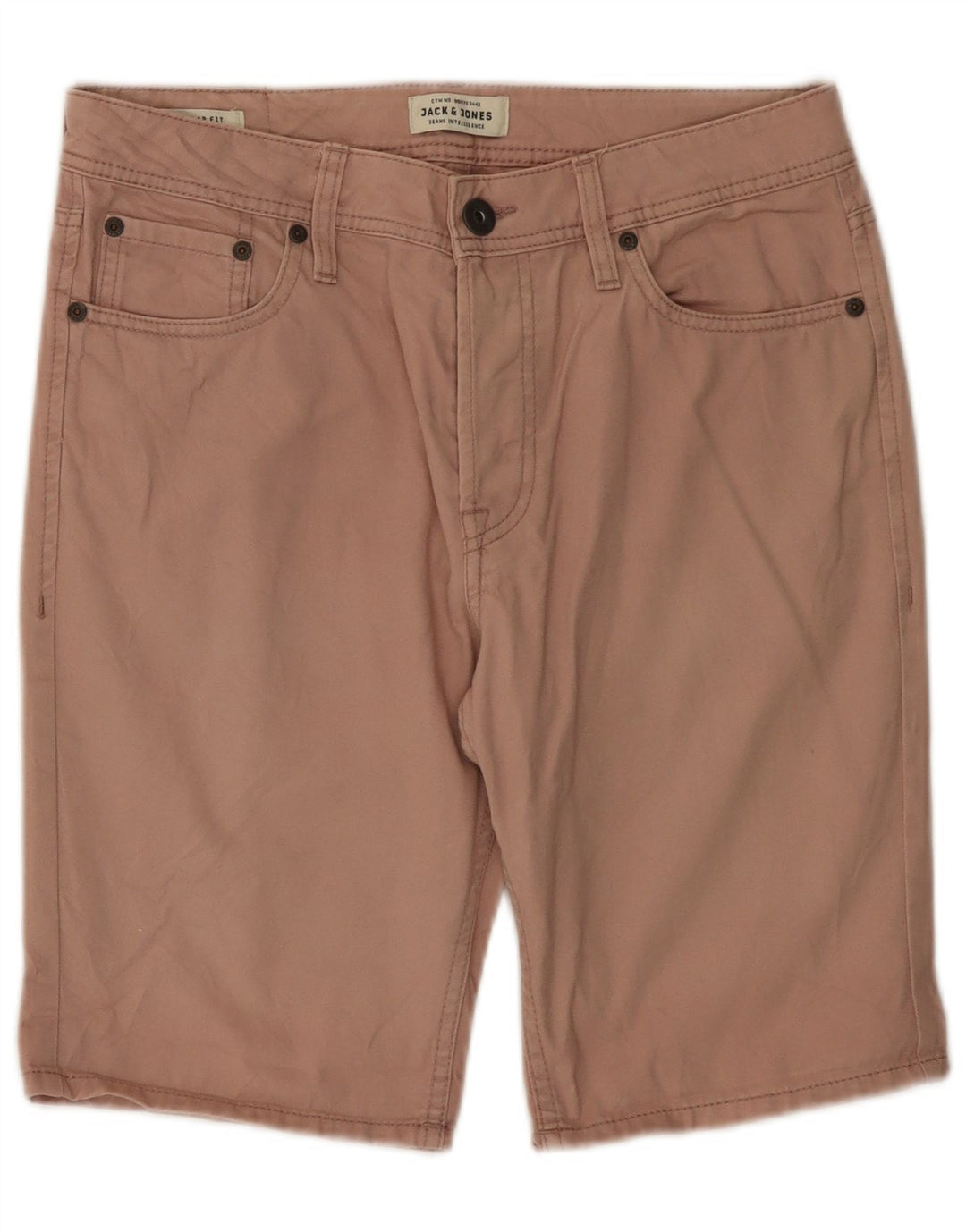 JACK & JONES Herre Regular Fit Chino Shorts Små W29 Pink Bomuld