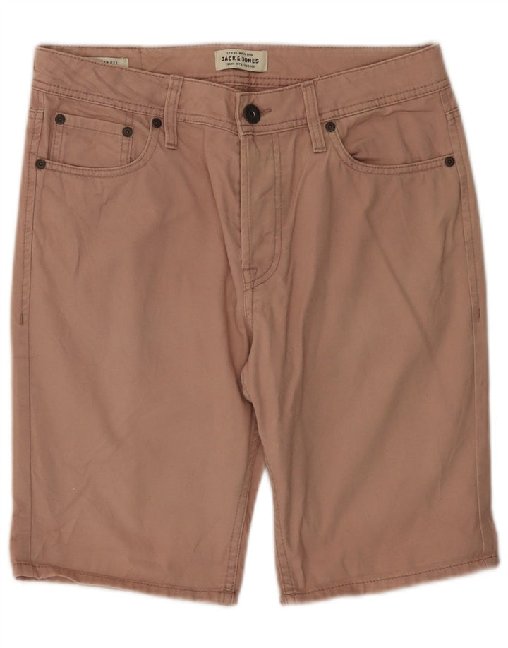JACK & JONES Herre Regular Fit Chino Shorts Små W29 Pink Bomuld