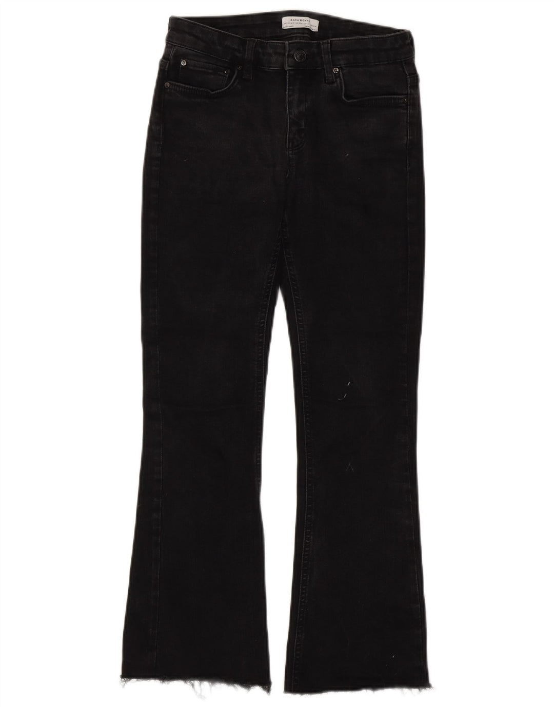 Zara Dame Bootcut Jeans EU 36 XS W26 L26 Sort