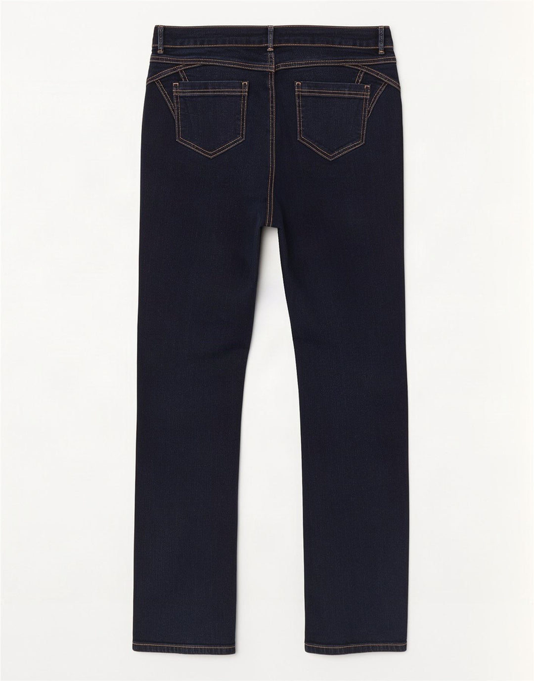 Marks & Spencer Dame Straight Jeans UK 12 Medium W30 L31 Marineblå Bomuld