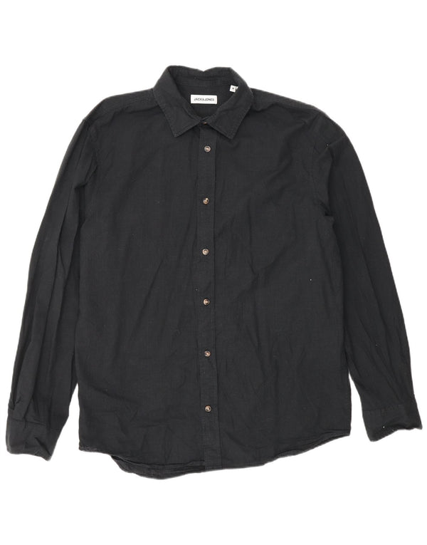 Jack & Jones Herreskjorte Medium Sort Bomuld