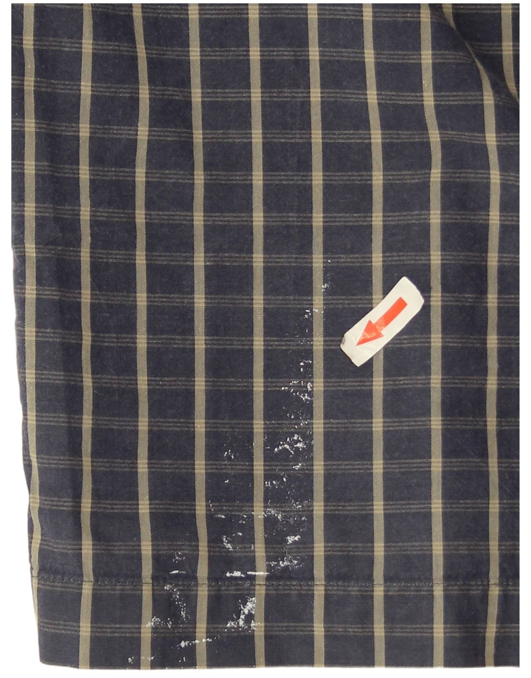Dickies kortærmet herreskjorte Medium marineblå ternet bomuld