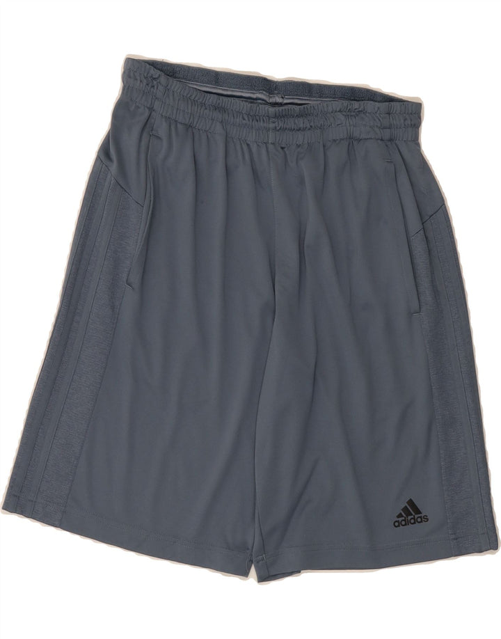 ADIDAS Mens Climalite Sport Shorts Medium  Blue Polyester Vintage Adidas and Second-Hand Adidas from Messina Hembry 