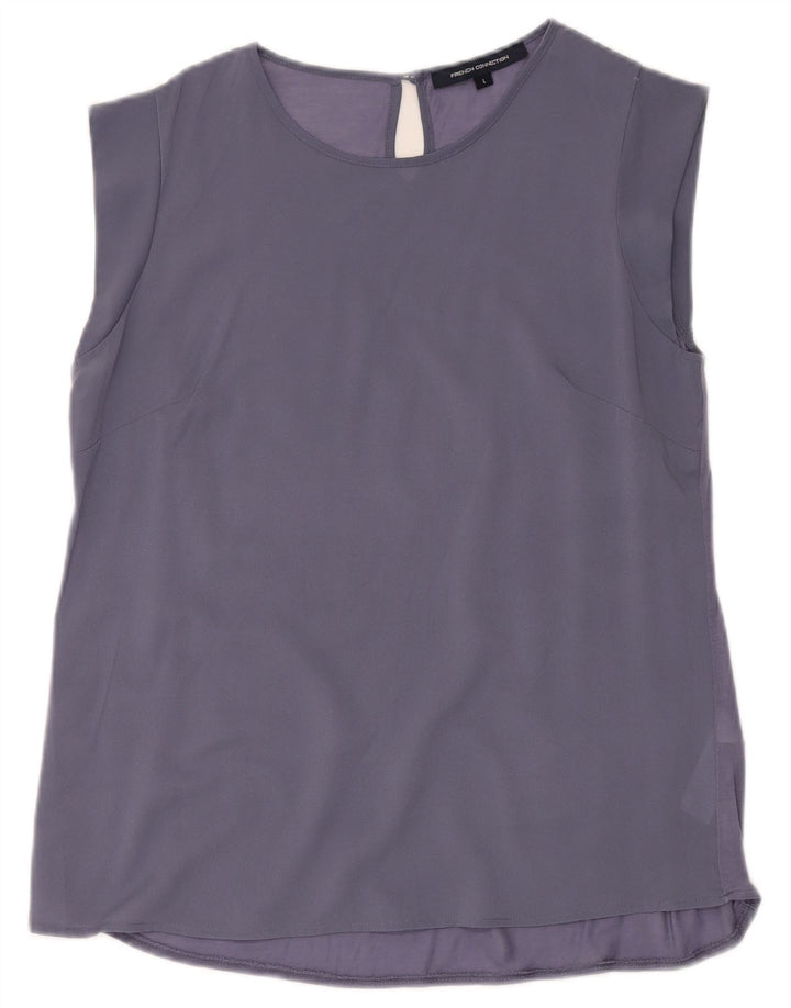 French Connection Damebluse Top UK 14 Stor lilla polyester
