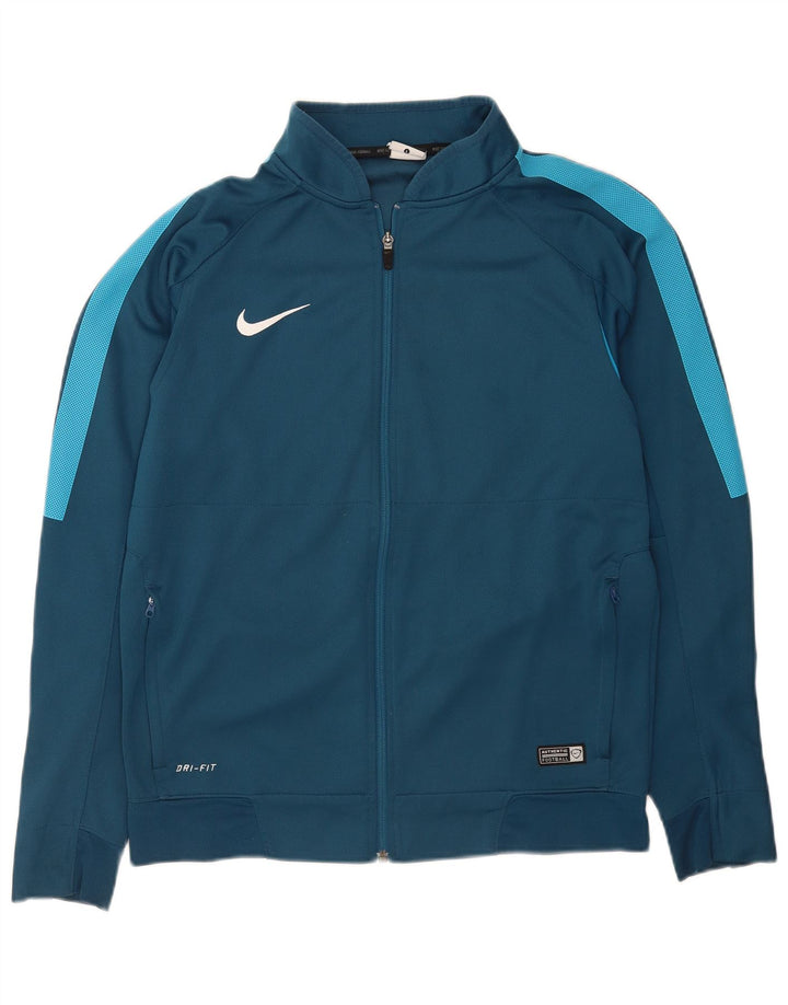 Nike Herre Dri Fit træningsdragt Topjakke Stor Blå Colourblock Polyester
