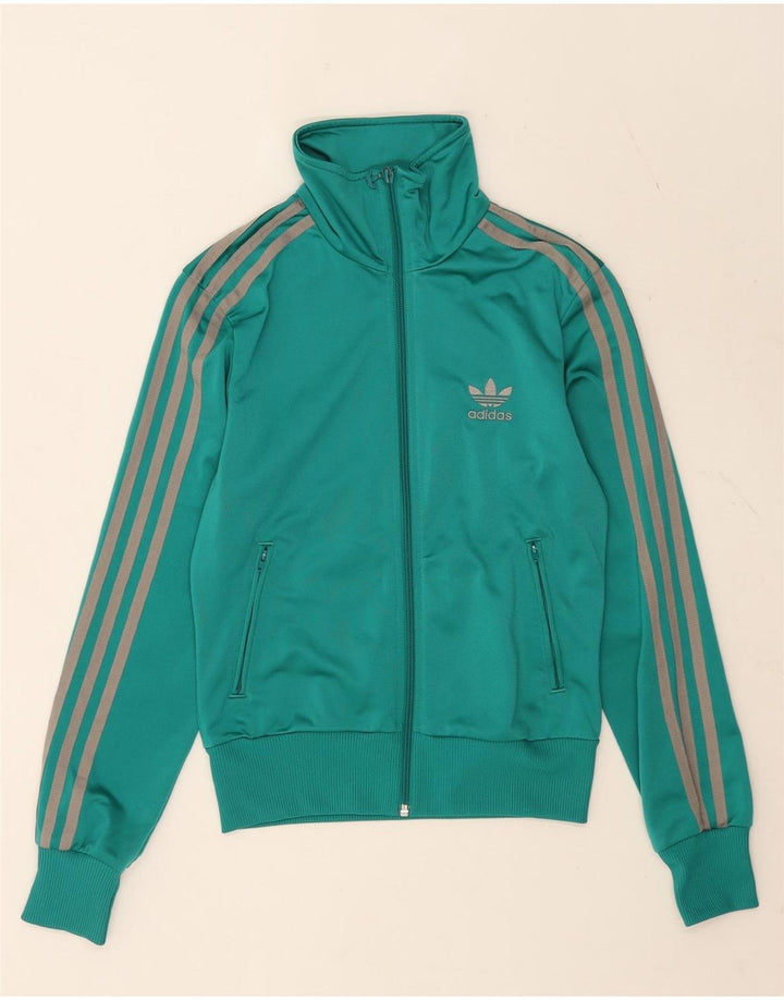 Adidas 3D Arc træningsdragt topjakke til kvinder EU 34 XS turkis polyester