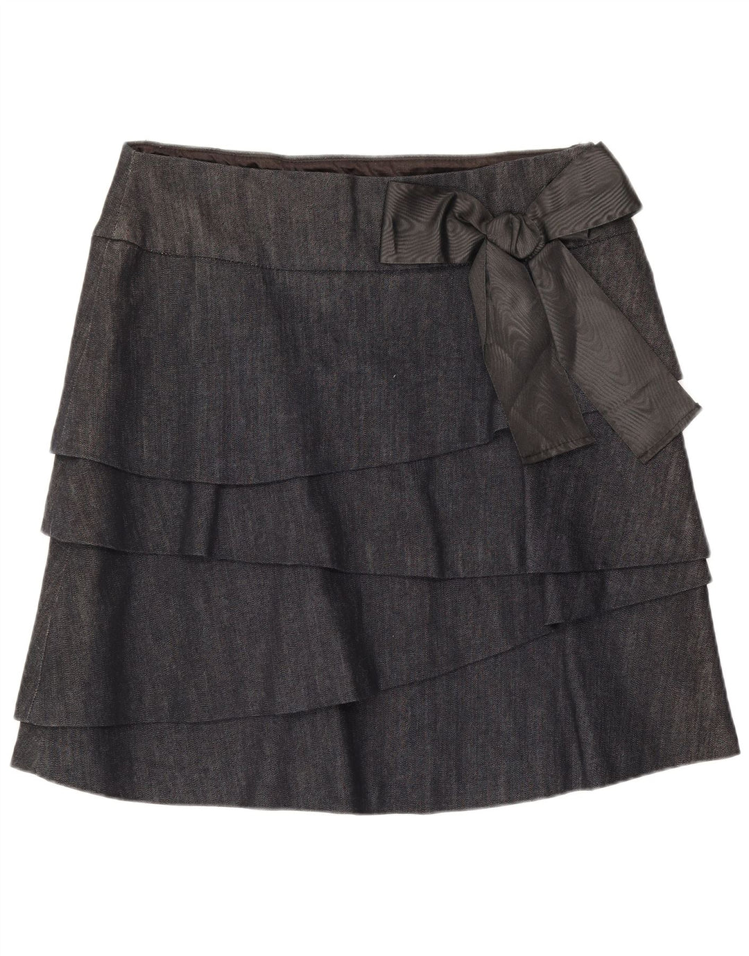 Max & Co. Dame-minilags-nederdel UK 12 Medium W32 Marineblå Bomuld