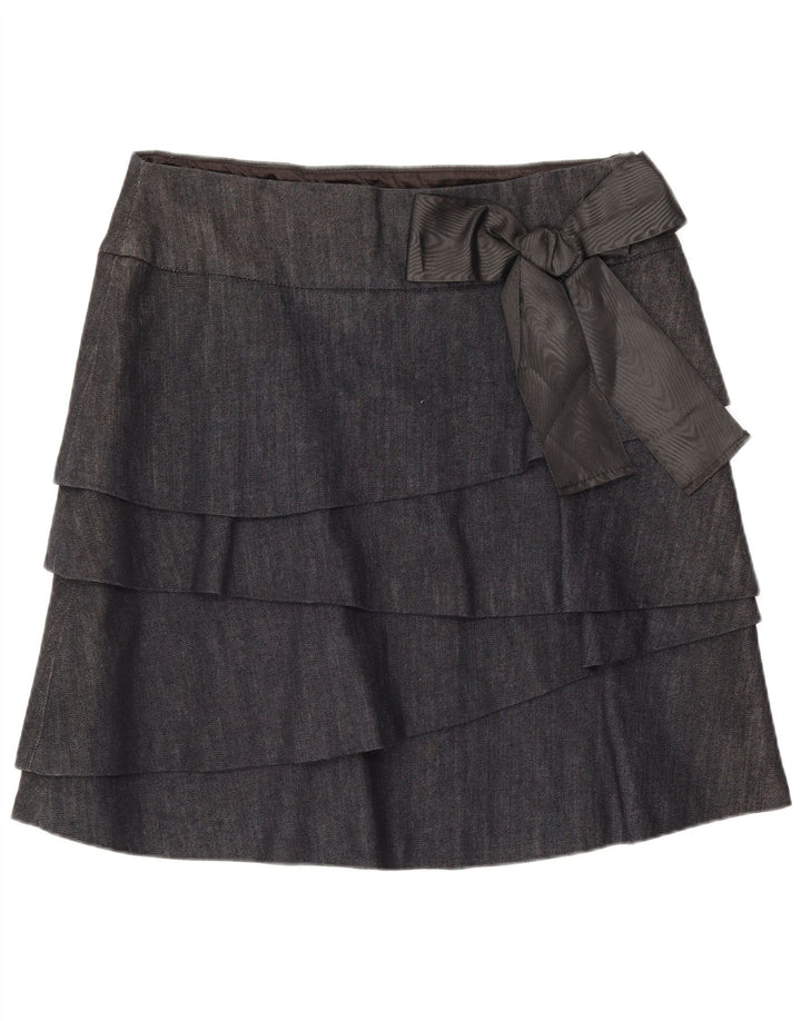 Max & Co. Dame-minilags-nederdel UK 12 Medium W32 Marineblå Bomuld