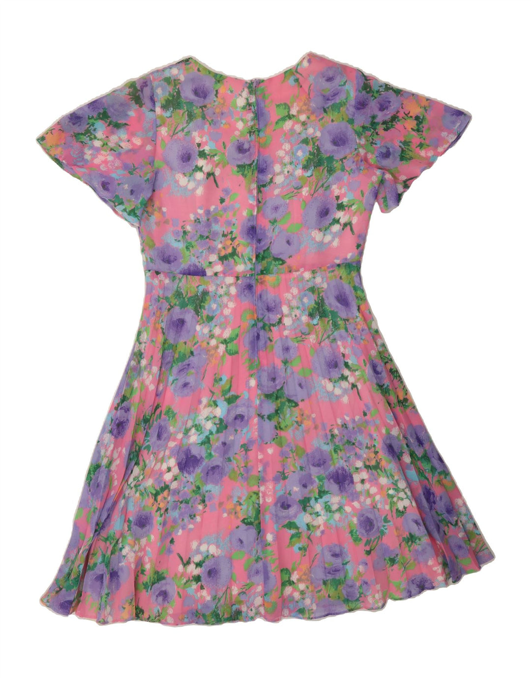 TREVIRA Womens A-Line Dress IT 44 Medium Multicoloured Floral Viscose Vintage Trevira and Second-Hand Trevira from Messina Hembry 
