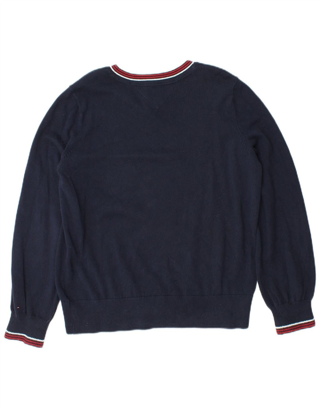 TOMMY HILFIGER sweater med rund hals til kvinder UK 10 Lille marineblå
