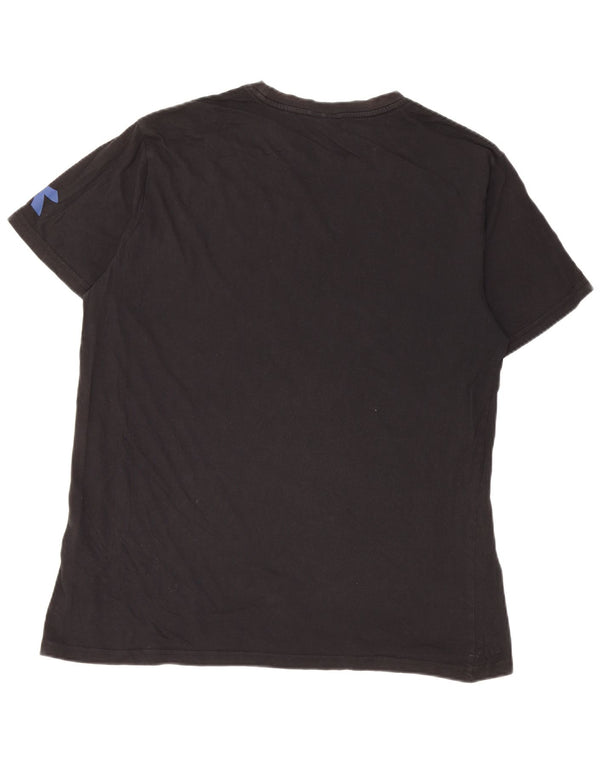 Diadora Herre Grafisk T-Shirt Top XL Sort Bomuld