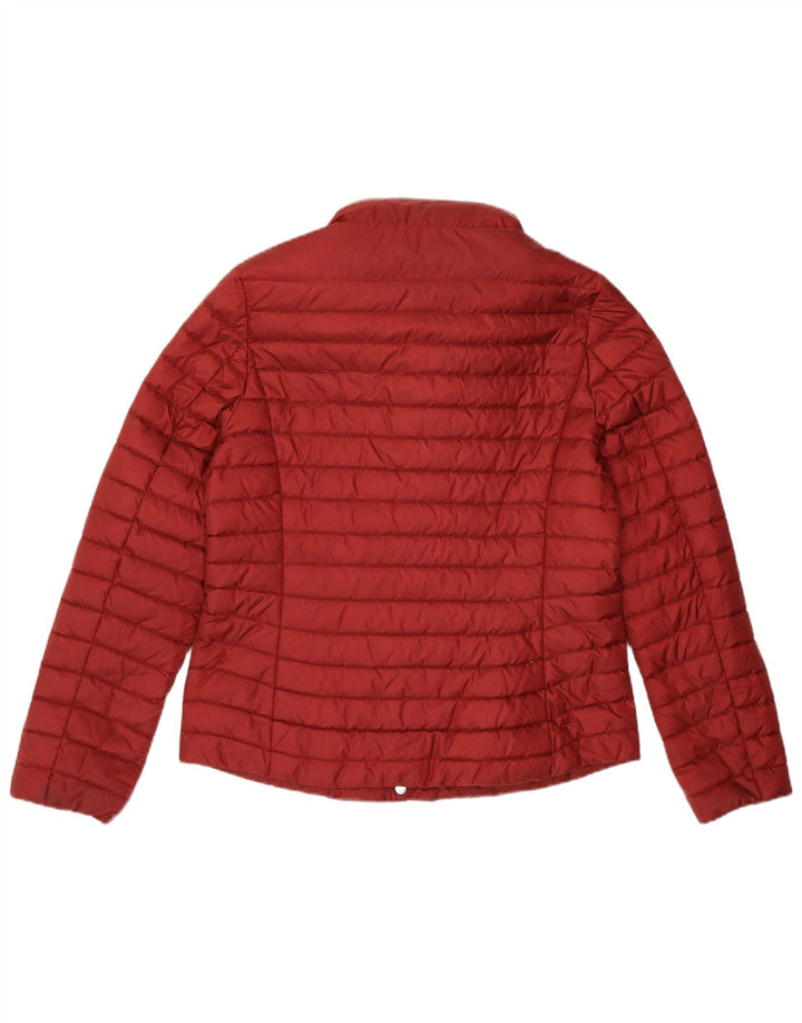 Gant Polstret hættejakke til kvinder UK 14 Medium Burgundy Polyester