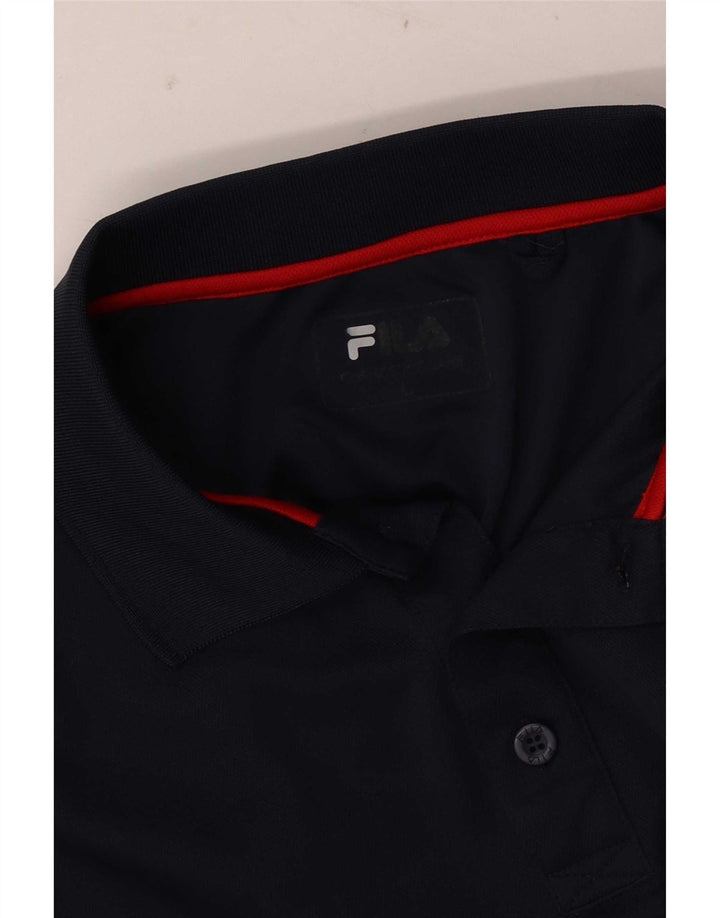 Fila Herre poloshirt Stor marineblå stribet