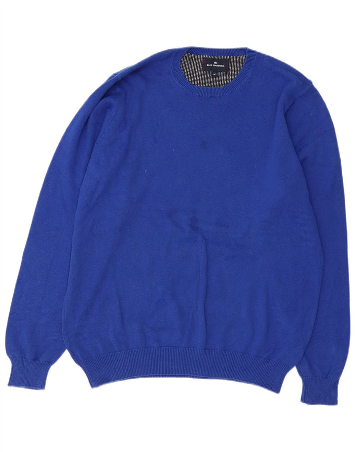 Marks & Spencer Herre Blue Harbor Crew Neck sweater Medium Blue