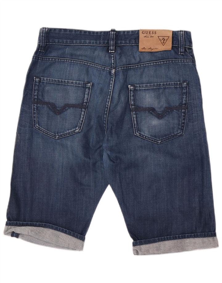 Guess Denim Shorts til mænd W31 Medium Blue Bomuld