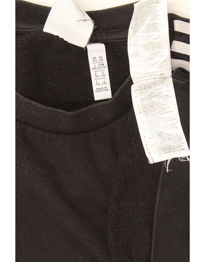 Adidas Herre Sweatshirt Jumper 2XL Sort Bomuld
