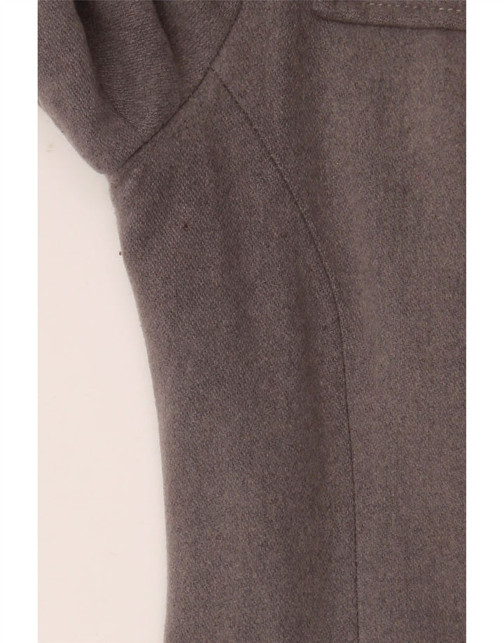 North Sails Dame Hooded Duffle Jacket UK 10 Small Grey Wool