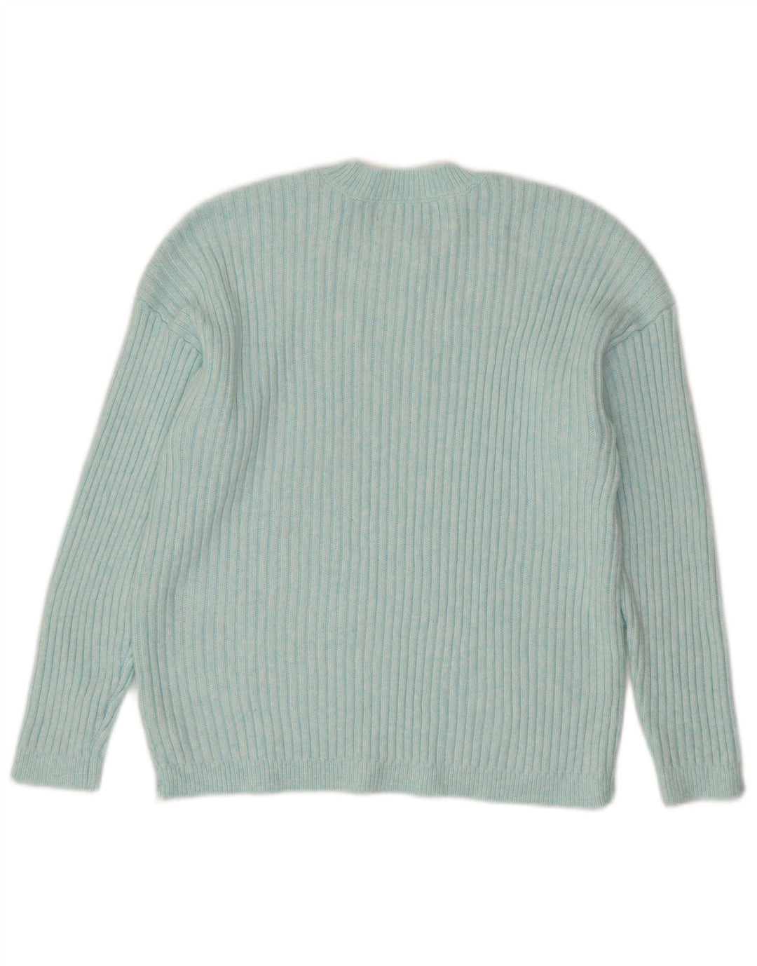 MARKS & SPENCER Dame sweater med rund hals DK 16 Stor blå polyester
