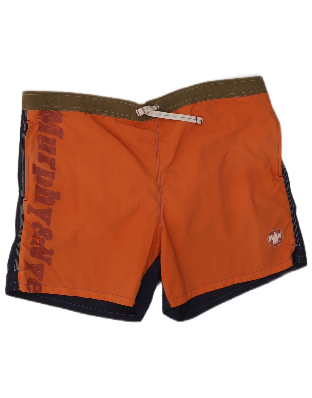 Murphy & Nye Herre grafiske svømmeshorts XL Orange polyamid