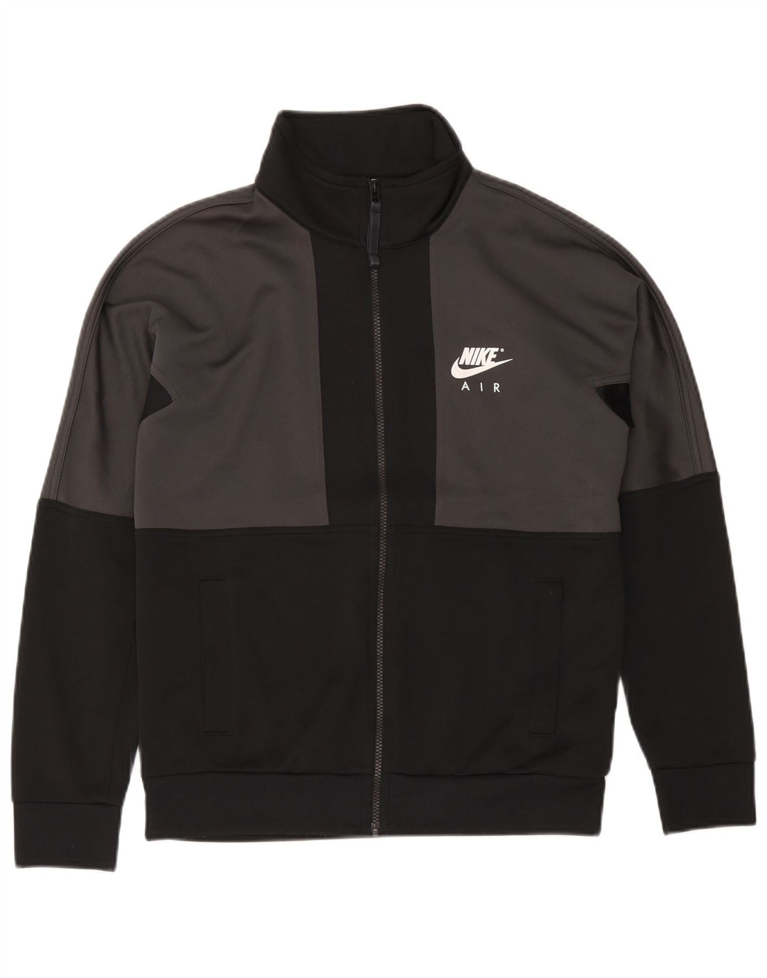 Nike grafisk træningsdragt til mænd, topjakke, lille grå farveblok polyester