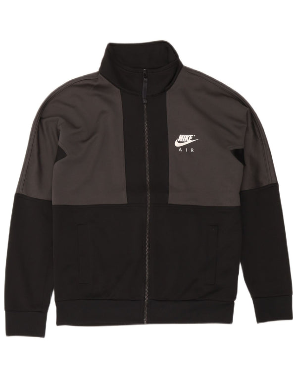 Nike grafisk træningsdragt til mænd, topjakke, lille grå farveblok polyester