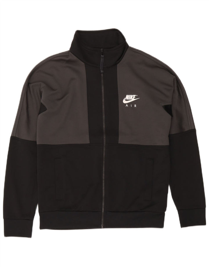 Nike grafisk træningsdragt til mænd, topjakke, lille grå farveblok polyester