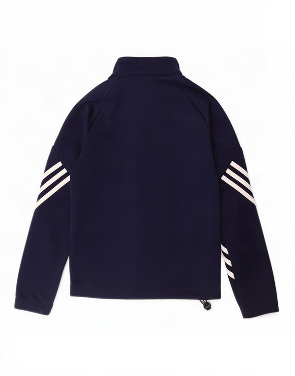 Adidas drenge Climalite træningsdragt topjakke 9-10 år marineblå polyester