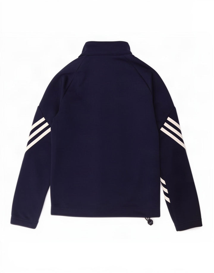 Adidas drenge Climalite træningsdragt topjakke 9-10 år marineblå polyester