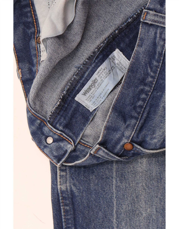 Wrangler Straight Jeans til mænd W36 L32 blå bomuld