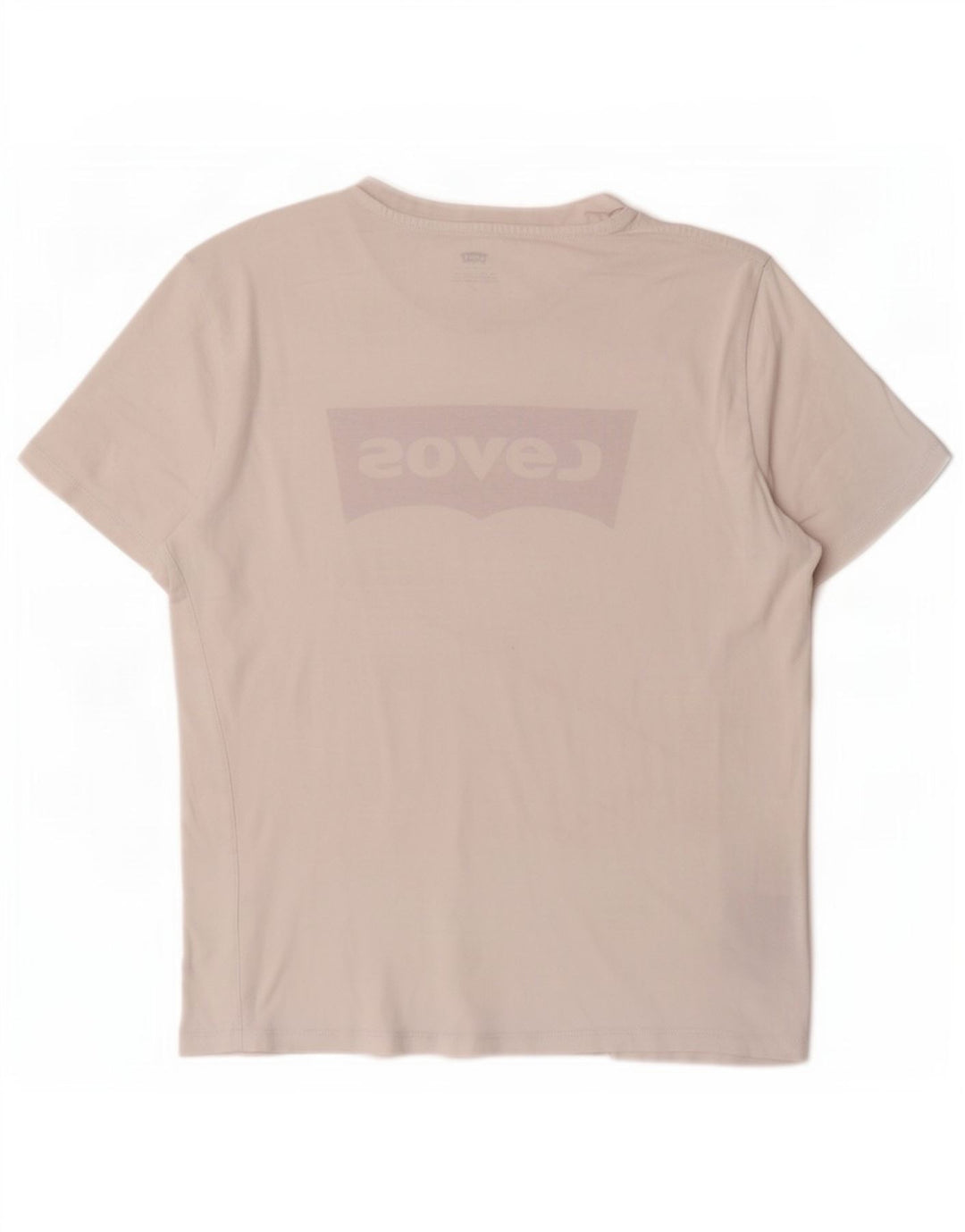 Levi's Dame Grafisk T-Shirt Top UK 14 Medium Hvid Bomuld