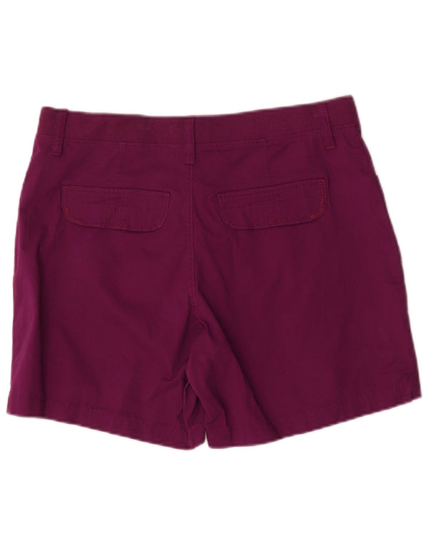 Lee Womens Casual Shorts US 12 Large W34 Purple Cotton