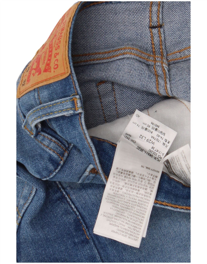 Levi's Herre 511 Slim Jeans W29 L32 Blå Bomuld