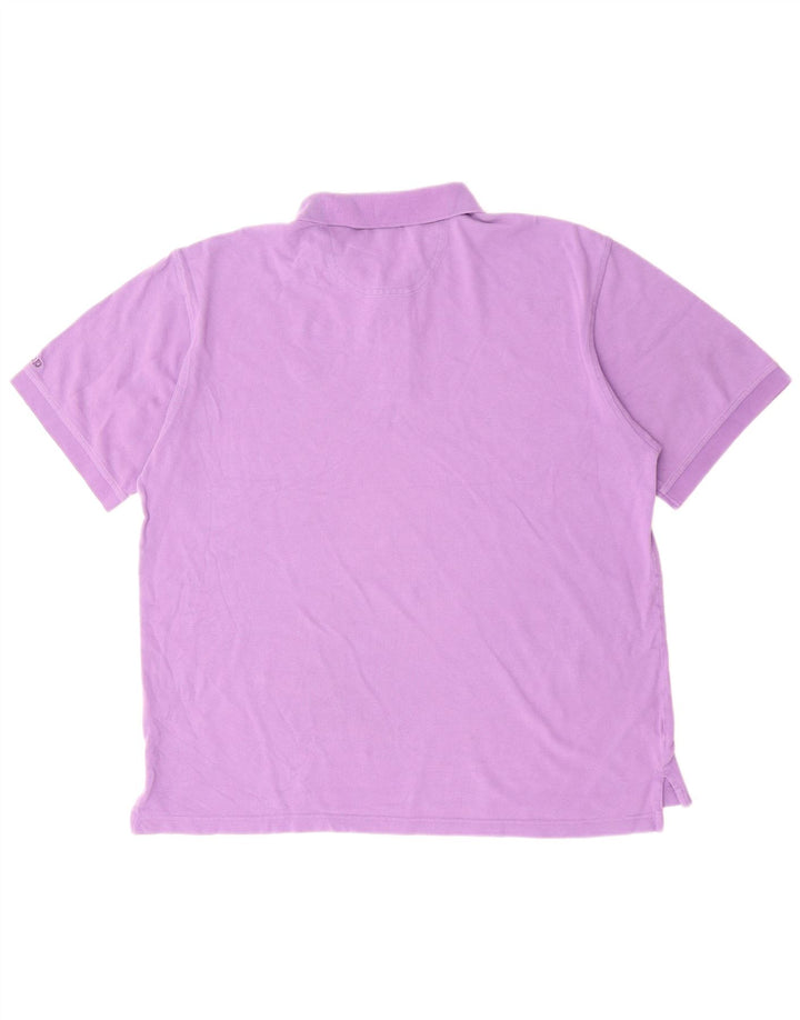 IZOD Poloshirt til mænd XL Lilla bomuld