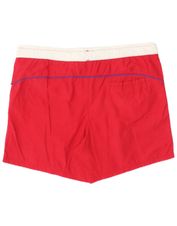 Fila Herre grafiske svømmeshorts Medium Rød Colourblock Polyester