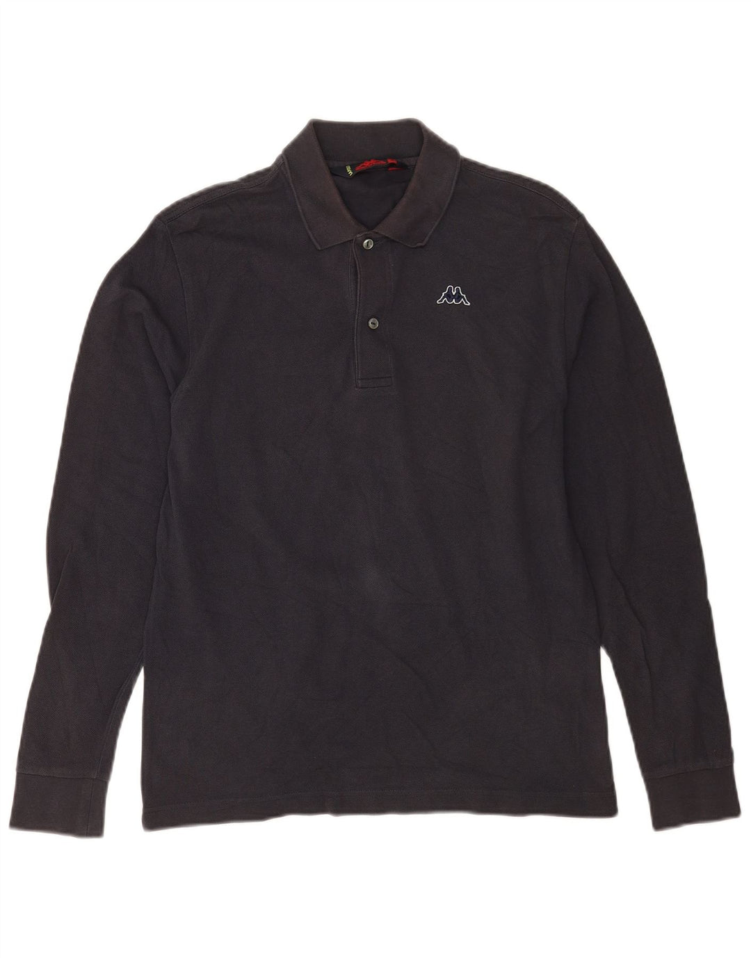 Kappa Langærmet Polo Shirt til mænd Lille marineblå bomuld