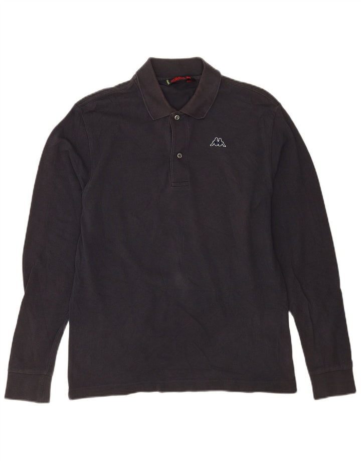 Kappa Langærmet Polo Shirt til mænd Lille marineblå bomuld