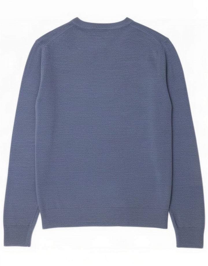 Dockers sweater med rund hals til mænd mellemblå akryl