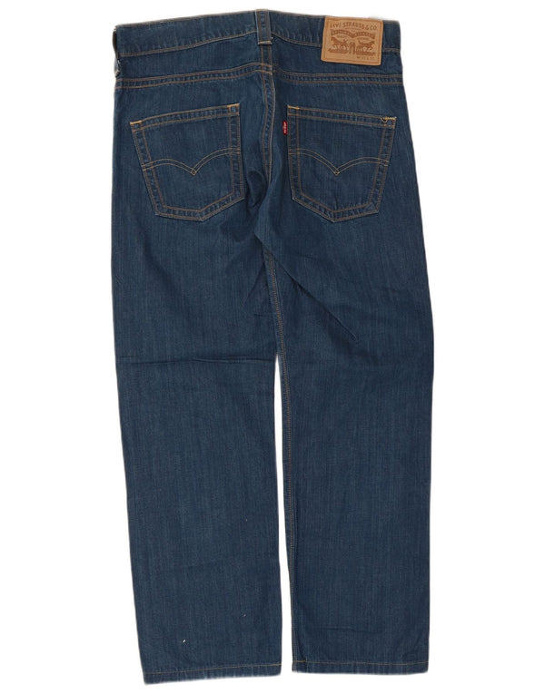 Levi's Straight Jeans til mænd W33 L28 blå bomuld
