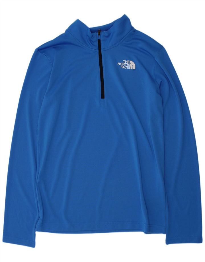 The North Face Boys Zip Neck Pullover Træningsdragt Top 13-14 år Stor Blå