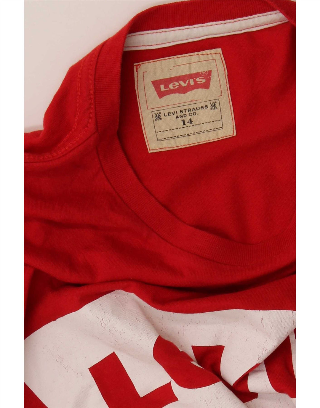 Levi's Boys Grafisk T-Shirt Top 13-14 År Rød