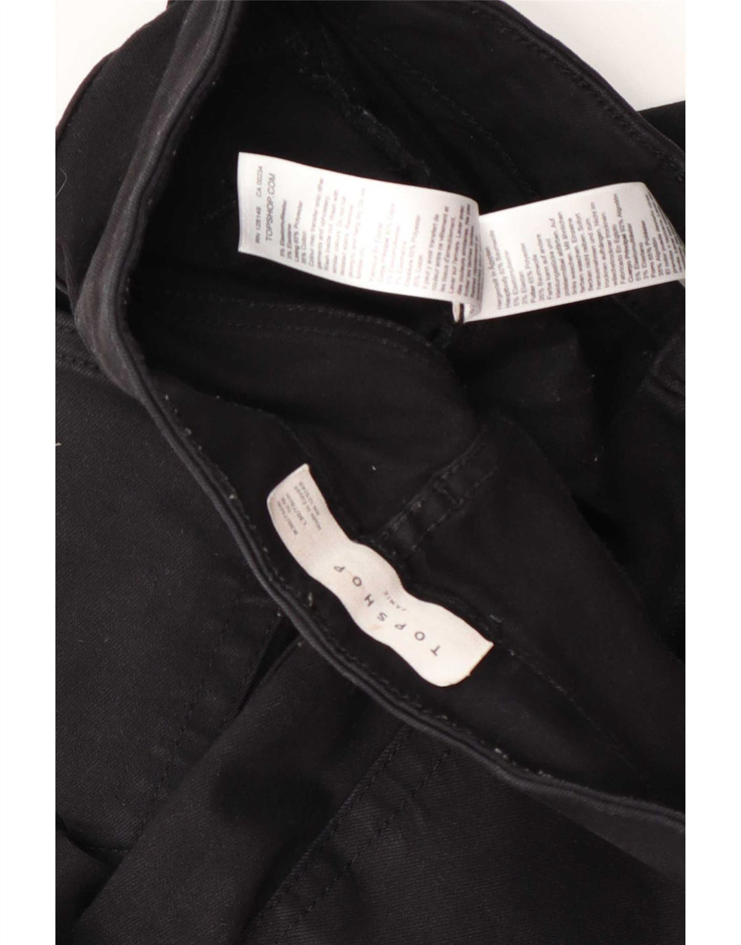 Topshop Dame Jamie Skinny Jeans W30 L25 Sort Polyester